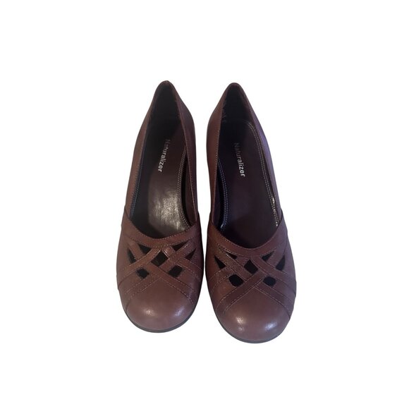 Naturalizer brown leather pumps heels size 7M - Picture 2 of 6